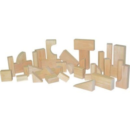 WOOD DESIGNS ‚Ñ¢ Toddler Blocks - 12 Shapes, 36 Pieces WD60100